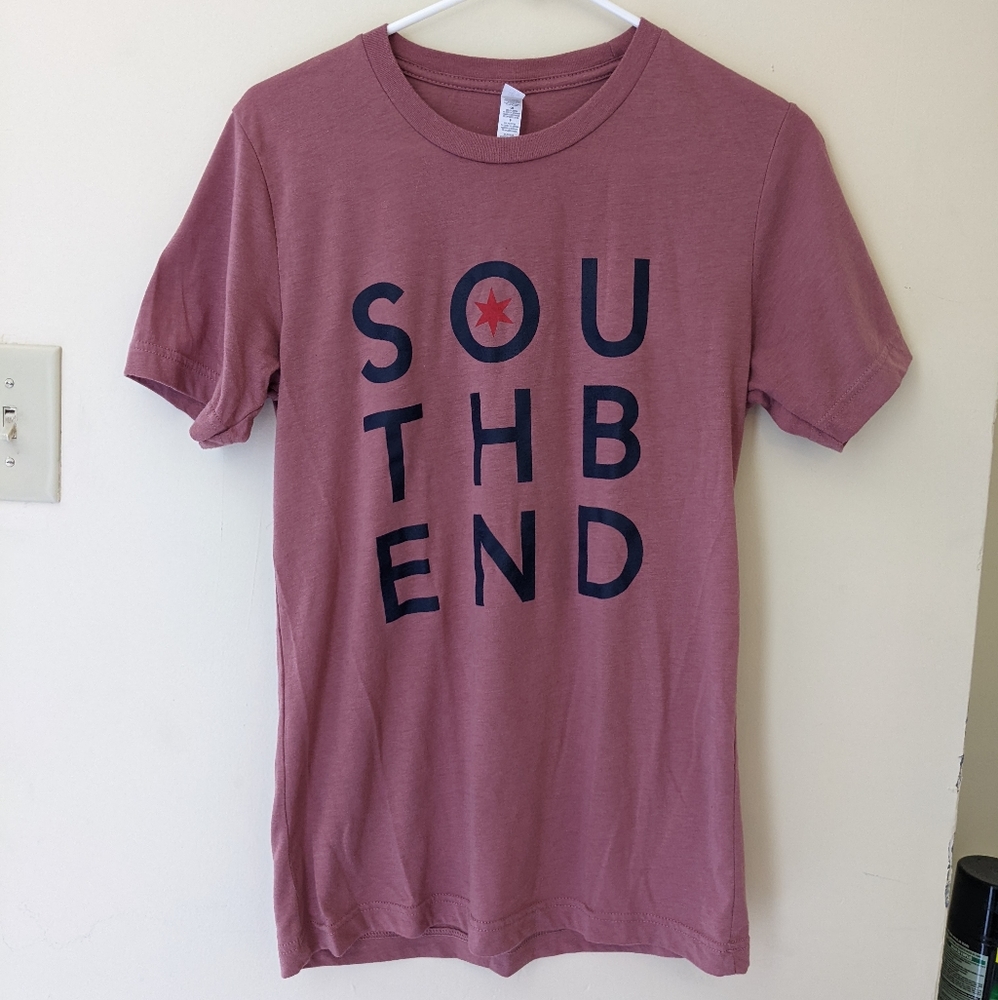 Pink berry South Bend graphic tee